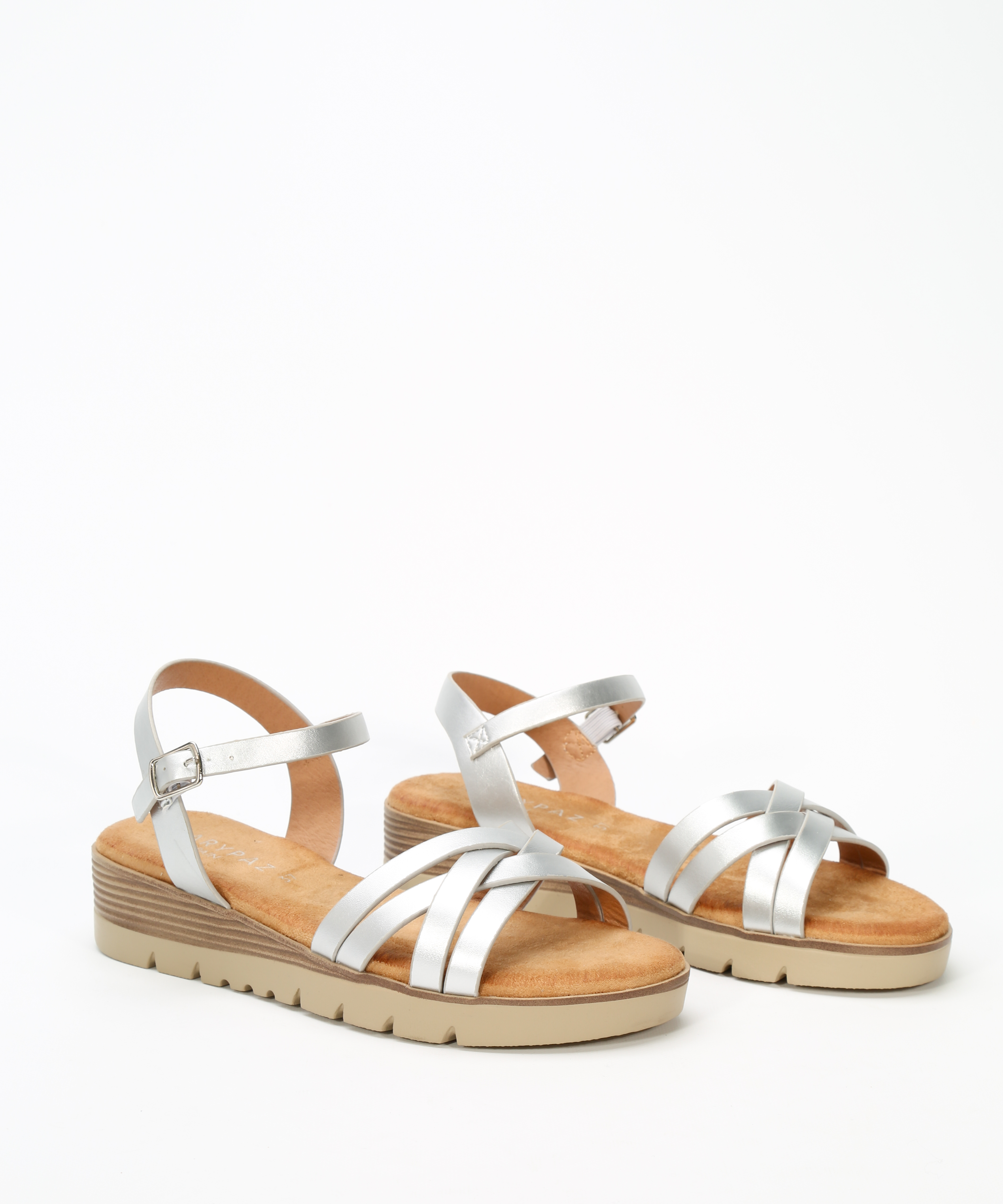 Sandalias planas tiras entrelazadas  image number null